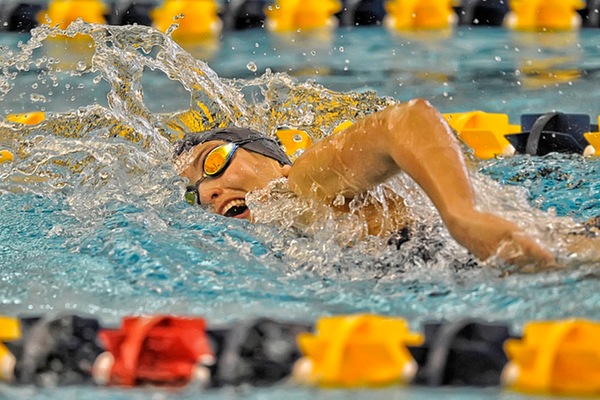 Confer Leads UPB Women's Swim to Victory at Alfred State