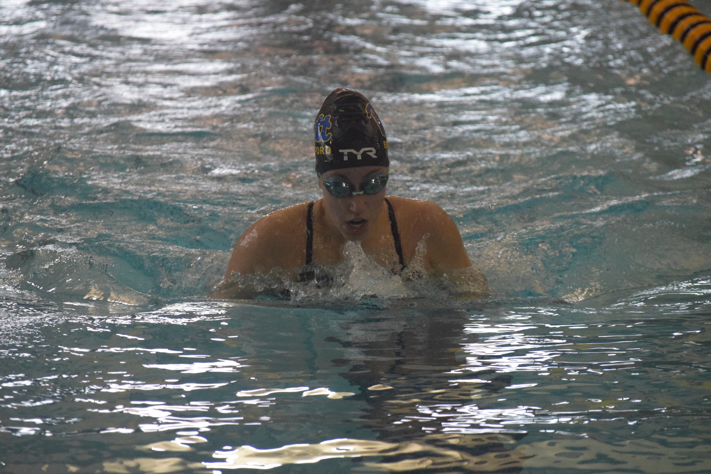 Cercone Takes 4th in 100-Yard Breaststroke, Panthers Remain in 7th